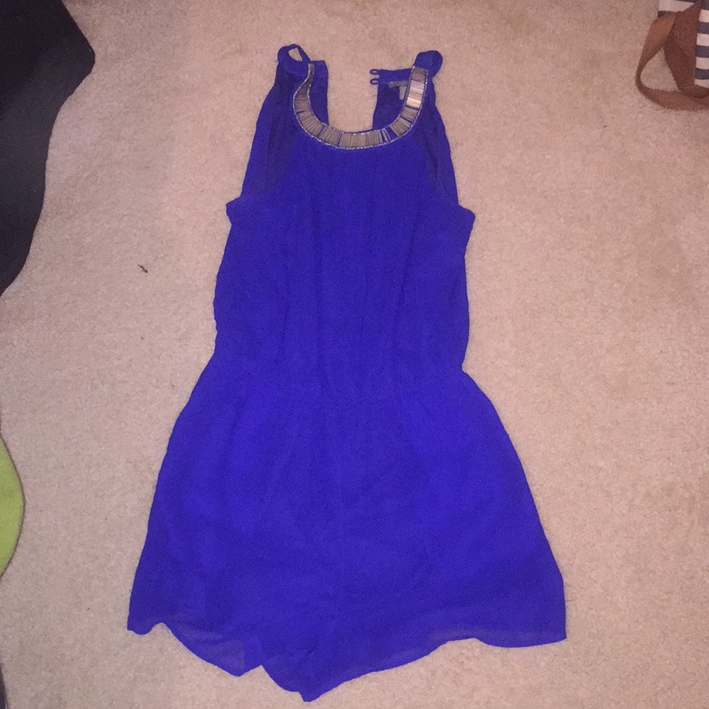Royal blue romper
